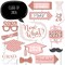 Big Dot of Happiness Rose Gold - 2026 Graduation Party Photo Booth Props Kit - 20 Count